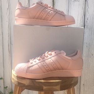 ADIDAS (size 7) Blush Pink Superstar